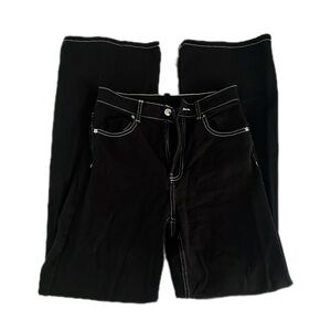 Black Jeans with White Stitching